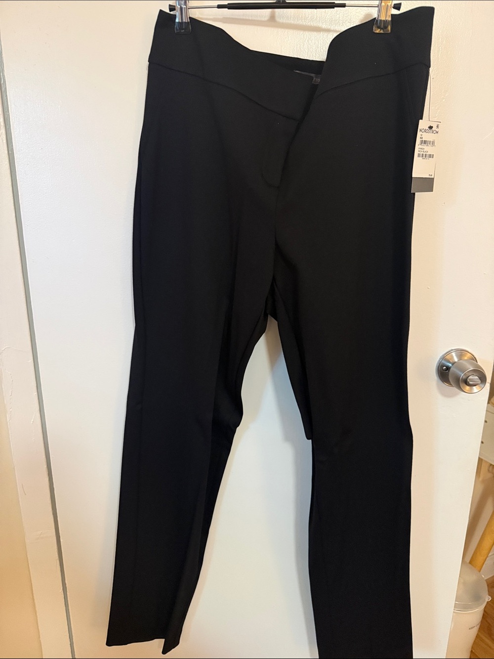 NWT Vince Camuto Black Straight Leg Ponte Pants